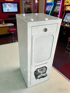 Nouvelle machine distributrice portable 2026 à fente unique pour cartes et tatouages |   Paiement par jeton/pièce de monnaie |    Distributeur commercial blanc - Product Image 6
