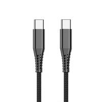 Cantell Premium - Cable de Carga Rápida USB Tipo C a USB Tipo C PD de 1 m y 60 W 3 A, Cable Cargador USB C de 3 pies para Teléfono y Tableta