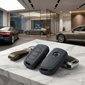 Housse de protection en silicone premium à 3 boutons pour clé de voiture Peugeot 301 408 3008 5008 et Citroën C4L C3-XR <span class=keywords><strong>C5</strong></span> - Product Image 2