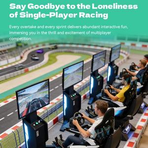 Máquina de Juego de Carreras con <span class=keywords><strong>Simulador</strong></span> de Auto <span class=keywords><strong>F1</strong></span> en Realidad Aumentada (AR) para Parques de Diversiones, Comercial, OEM ODM, Movimiento 3DOF - Product Image 4