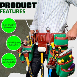 Bolsa de Herramientas Profesional de Cuero y Tela Resistente al Agua, con Correa Ajustable, Modelo Reciente, Alta Calidad, Venta al Por Mayor OEM - Product Image 2