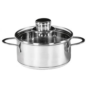 Karl Krüger Bratentopf Saturn mit Glasdeckel 0,75 l Ø 14cm Edelstahl - Product Image 1