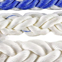 Cuerda de amarre de alta tenacidad de 120 mm y 8 cabos de PP/poliéster, suministro de fábrica, cuerda de anclaje de 64 mm para barcos, certificada ISO9001