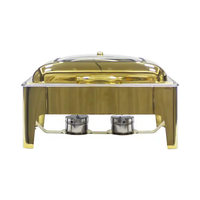 Grosir 9L persegi panjang piring chafing baru piring chafing peralatan katering piring masak