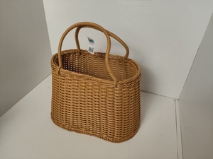 Cesto da Giardino Sospeso Moderno e Portatile, <span class=keywords><strong>Piccolo</strong></span> Cesto per Fiori e Palloni, Cesto da Parete in Rattan Naturale - Product Image 5