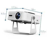 Nouveau design 2026 Mini projecteur LED LCD portable P7-ULTRA Android 11 7000 Lumens 400 ANSI FHD 4K avec support BT5.0 Funphenix