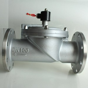 Válvula Solenoide de Acero Inoxidable DN100 para Agua a Temperatura Normal, Uso General, Estructura de Retención - Product Image 1