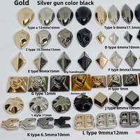 Petite goutte d'eau en forme de diamant Rivets en métal Goujons Vêtements Chaussures Chapeaux Articles en cuir Accessoires d'emballage assortis Placage
