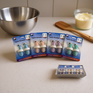 Tapon Vertedor Leak Proof Nozzle 2Pcs Set For Dessert Mixing Tools - Product Image 2