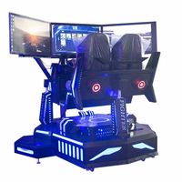 Equipo Comercial de Juego de Conducción Simulada en Realidad Virtual (VR) Dinámico de Tres Ejes y Tres Pantallas para Centros Comerciales, con Más de 700 Juegos de Realidad Virtual