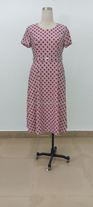 Geenlinm – Ensemble élégant grande taille pour femme : robe longue jusqu'aux genoux avec corsage floral et robe fantaisie pour l'église - Product Image 5