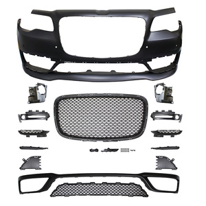 Kit de pare-chocs avant Sean SRTS pour Chrysler 300C 2015-2019 ABS noir avec port ACC - Product Image 2