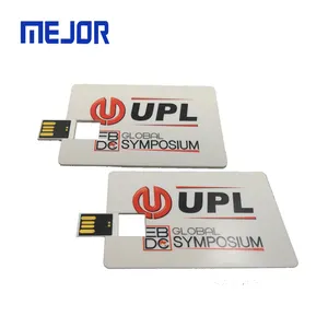 هدية شعبية الإعلان 8GB البلاستيك بندريفر 16GB بطاقات الائتمان U محرك فلاش 32g دوارة بطاقة Usb