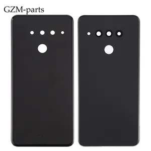 Gzm-linh Kiện Nắp Pin Thủy Tinh Cho LG V50 ThinQ 5G LM-V500N V500 Nắp Lưng Kính Cửa Pin Có Keo Sửa Chữa