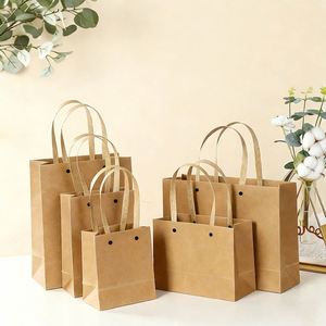 Custom <b>Printed</b> Mini Paper Bag White Brown Kraft Budget-Friendly Shopping Gift Bag with Your Own Logo for Wallet Use - Product Image 6
