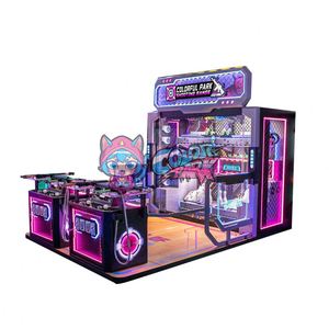 Colorful Park - Machine de jeu d'arcade à monnayeur pour 4 joueurs, type stand de tir - Product Image 2