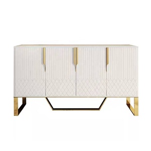 Moderno Buffet di Lusso in Legno Bianco <span class=keywords><strong>per</strong></span> Soggiorno con Struttura in Legno Massello - Product Image 2