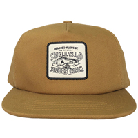 Kustom kualitas baik coklat Woven Patch 6 Panel Adjustable bordir Logo Snapback datar pinggir topi dipasang topi Snapback