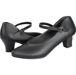 Chaussures de danse latine pour femme, modèle professeur, avec talon de 1,5 pouces, bride de cheville et tige synthétique - Product Image 2