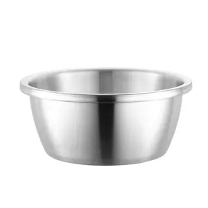中特廉价厨房用具各种尺寸不锈钢洗手盆/金属汤深盆饭碗