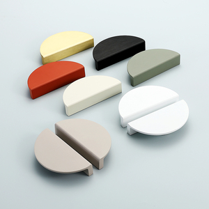 半圆多色简约橱柜、鞋柜门把手、衣柜门把手 - Product Image 2
