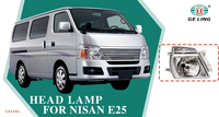 GELING Pièces détachées automobiles Kits de carrosserie Phare avant 26060VX60A 26010VX61A pour nissan E25 NV200 Van Bus Urvan Caravan 2005 2007