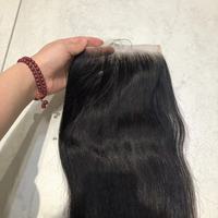 Venta al por mayor de extensiones de cabello humano 100% Remy con cierre frontal transparente HD, lisas, pre-arrancadas y con nudos decolorados para mujer