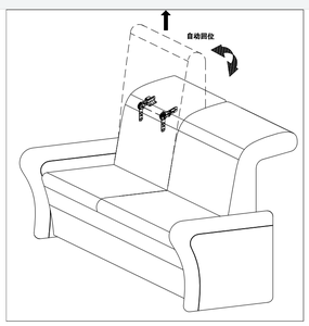 Mekanisme Sandaran Sofa Multi Posisi yang Dapat Disesuaikan dengan Rel Geser Kecil dan Ratchet, Perlengkapan Sofa Kulit dan Kain - Product Image 3