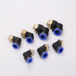 Tuyaux flexibles en cuivre PL, raccords pneumatiques à connexion rapide avec raccords en angle droit en forme de L à 90 degrés, PL4-M5 8-02 12-04 - Product Image 3