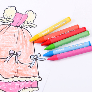 Foska prezzo a buon mercato 12 colori brillanti alla rinfusa grandi arti sicure e Non tossico nessun residuo sulle mani bambino pastelli di vernice per bambini - Product Image 5