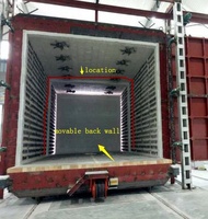 Four de chauffage haute température à foyer mobile de 500 kW pour plaques d'acier