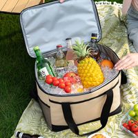 Sac isotherme de pique-nique grand format, best-seller, avec fermeture éclair, sac isotherme portable et réutilisable pour le déjeuner