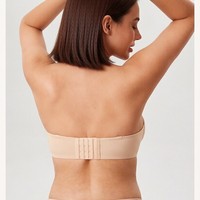 Soutiens-gorge sans bretelles, couvrance totale, antidérapants, avec armatures pour poitrines généreuses, bonnets respirants, grandes tailles, adhérence en silicone, double soutien