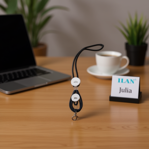 Laccetto Personalizzato Ilan 45Cm Con Clip Per Carta D'Identità Accessorio Julia - Product Image 3