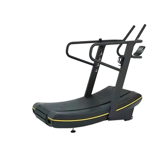 Kommerzielles Laufband ohne angetriebene gebogene Oberfläche Laufband Unplugged Schwerkraft freier drahtloser Herzfrequenz test Mechanisches Fahren - Product Image 1