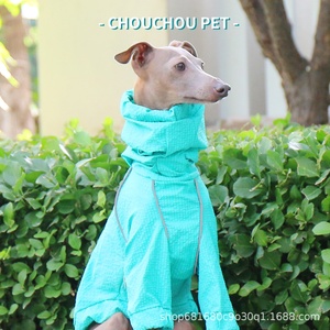 Veste coupe-vent imperméable à séchage rapide <span class=keywords><strong>pour</strong></span> chiens <span class=keywords><strong>de</strong></span> petite et moyenne taille, protection solaire et contre la <span class=keywords><strong>pluie</strong></span>, <span class=keywords><strong>pour</strong></span> bouledogues italiens et whippets - Product Image 1