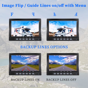 Không dây <span class=keywords><strong>Camera</strong></span> Monitor <span class=keywords><strong>Kit</strong></span> hệ thống xe an ninh phía sau xem cam 4CH 7 inch màn hình mdvr xe buýt xe tải RV Trailer không dây sao lưu máy ảnh - Product Image 5