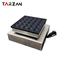 Machine Électrique Antiadhésive pour Mini Crêpes, 110v/220v, 25 Trous, pour Poffertjes et Dorayakis