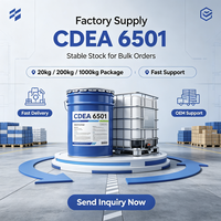 CDEA 6501 Diéthanolamide de noix de coco liquide CAS 61791-31-9 Qualité cosmétique et industrielle Haute capacité moussante 60% Min Actif Produits chimiques quotidiens