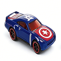 Lot de 4 voitures en alliage moulé sous pression Marvel Avengers, véhicules jouets à rétrofriction sur le thème des super-héros pour enfants, emballées en boîte vitrée HY