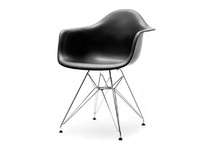 Fauteuils de salle à manger modernes en plastique avec base en fil chromé, vente chaude pour la salle à manger et l'usage commercial