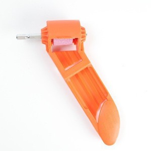 Afilador de Brocas Portátil Azul, Piedra Mágica Redonda para Afilar Herramientas, Afilador de Brocas de Pistola - Product Image 1