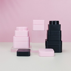 Factory Empty Uv Gel Nail Polish <b>Jar</b> Bpa Double Wall Frosted Face Cream Pp <b>Jars</b> Cosmetic Square <b>Plastic</b> Acrylic Powder <b>Jars</b> - Product Image 4