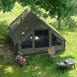 Tente de <span class=keywords><strong>camping</strong></span> gonflable portable quatre saisons à double couche avec pompe, en tissu Oxford imperméable et PVC, installation rapide, deux chambres, pour 2 personnes - Product Image 6
