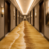 Maßgefertigter Hotel-Flur-Teppich aus Bedrucktem Nylon, Umweltfreundlich, Weich, Getuftet, Wand-zu-Wand-Teppich