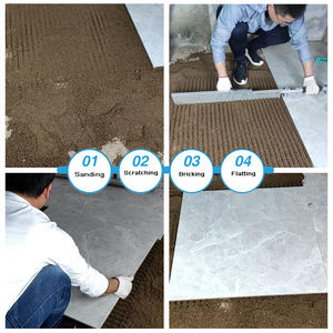 Outil de nivellement de sol en <span class=keywords><strong>sable</strong></span> plat John Ttools 8203I-6 1000m, outil de pose de carrelage, engrenage de nivellement du ciment, râteau en alliage d'aluminium pliable avec roues - Product Image 3