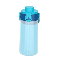 Bouteille d'eau pour enfants de 580 ml en Tritan, design de dessin animé, bouchon à ouverture rapide, sans BPA, anti-fuite, gourde de sport en silicone