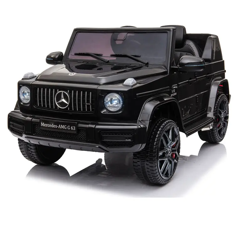 Benz-Coche de juguete eléctrico Amg G63 para niños grandes, vehículo de juguete con licencia para conducir con control remoto