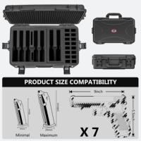 Kotak Senjata Taktis Tahan Lama KHC, Kotak Pistol EVA Tahan Air, Kotak Senjata Ringkas Semi-Otomatis untuk Senjata Api G 19 / 23 / 32