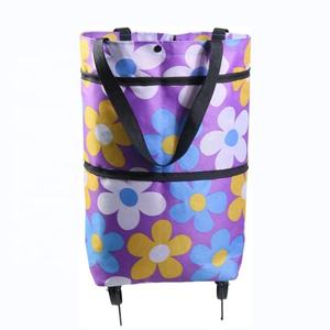 Borsa per <span class=keywords><strong>la</strong></span> <span class=keywords><strong>Spesa</strong></span> Pieghevole in Microfibra Riutilizzabile Carrello Portatile con Ruote per Donne Viaggi e <span class=keywords><strong>Spesa</strong></span> - Product Image 4